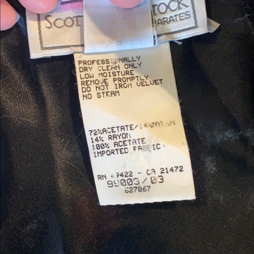 Scott McClintock Velvet Jacket Small Vintage S - Picture 3 of 6